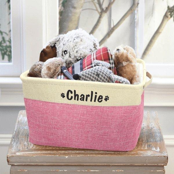 Personalised Toy Basket - Paws at Heart