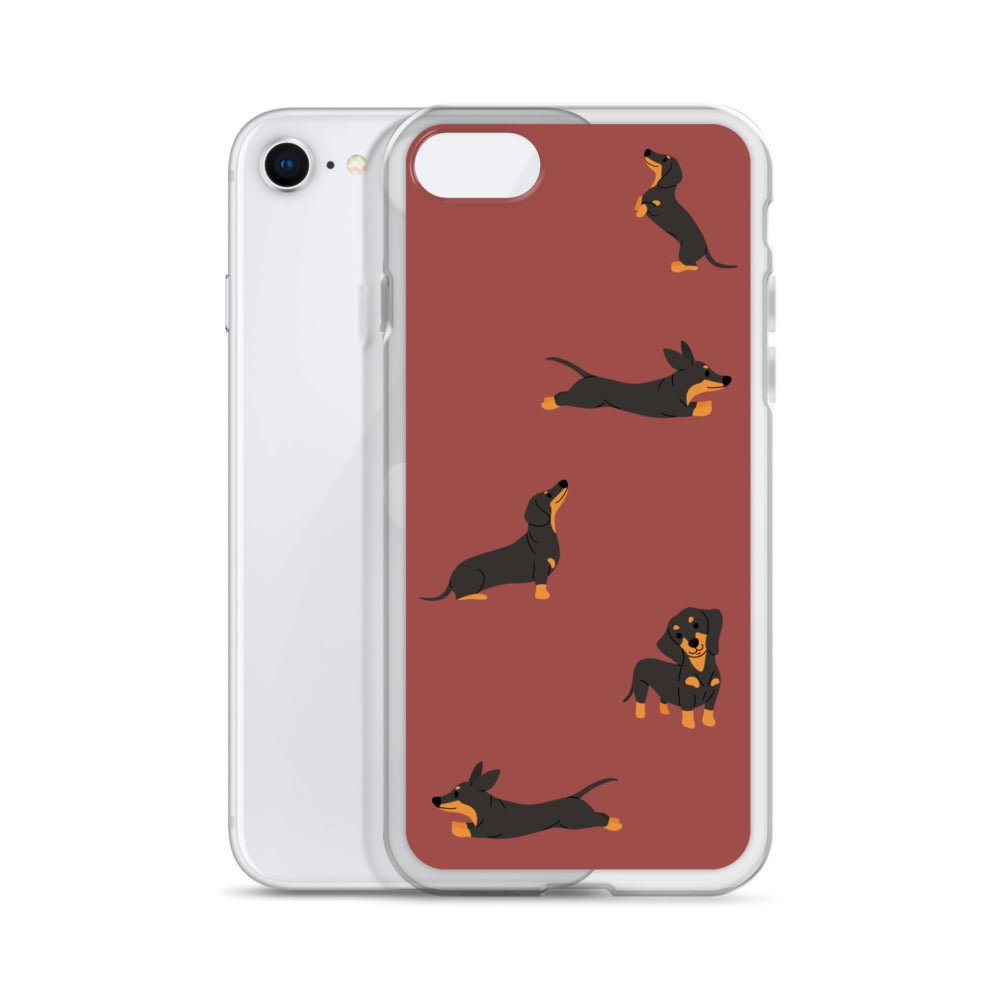 Dancing Dachshunds - Terracotta Case for iPhone® - Paws at Heart